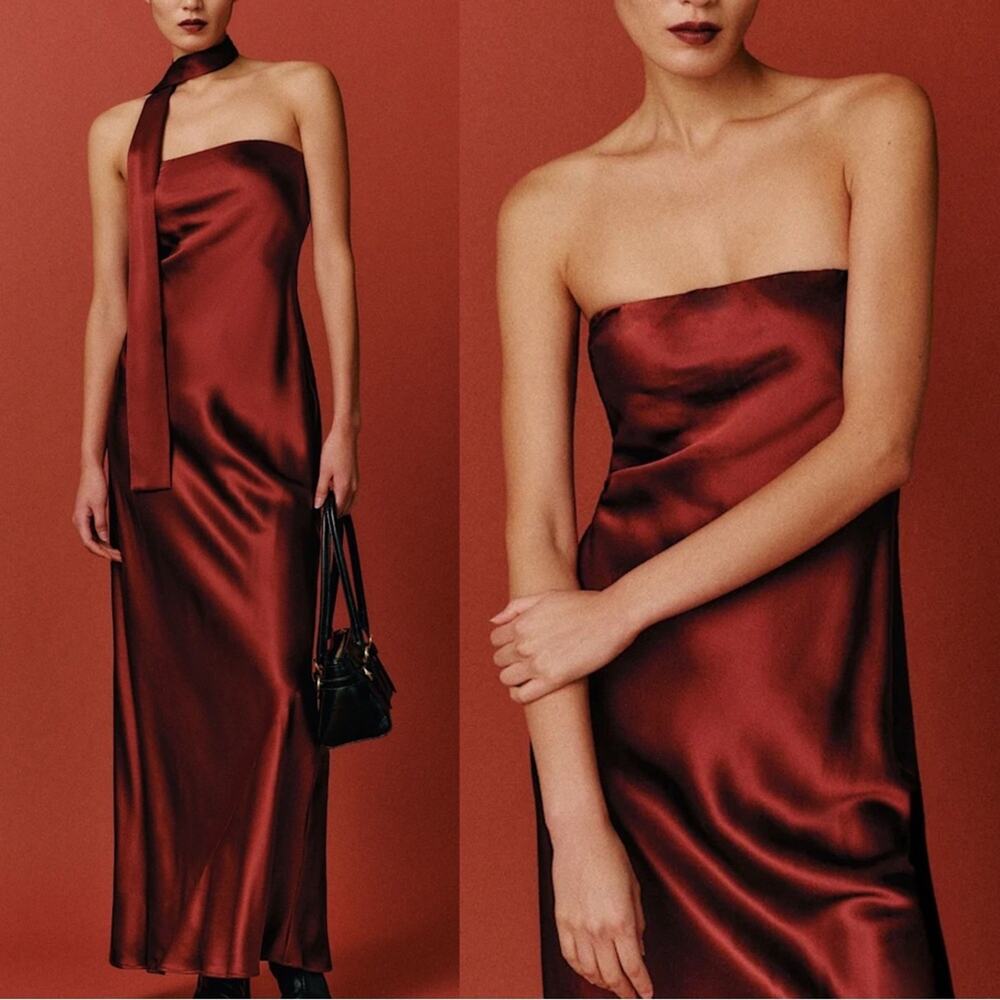 Reformation Oren Silk Maxi Dress NEW NWT